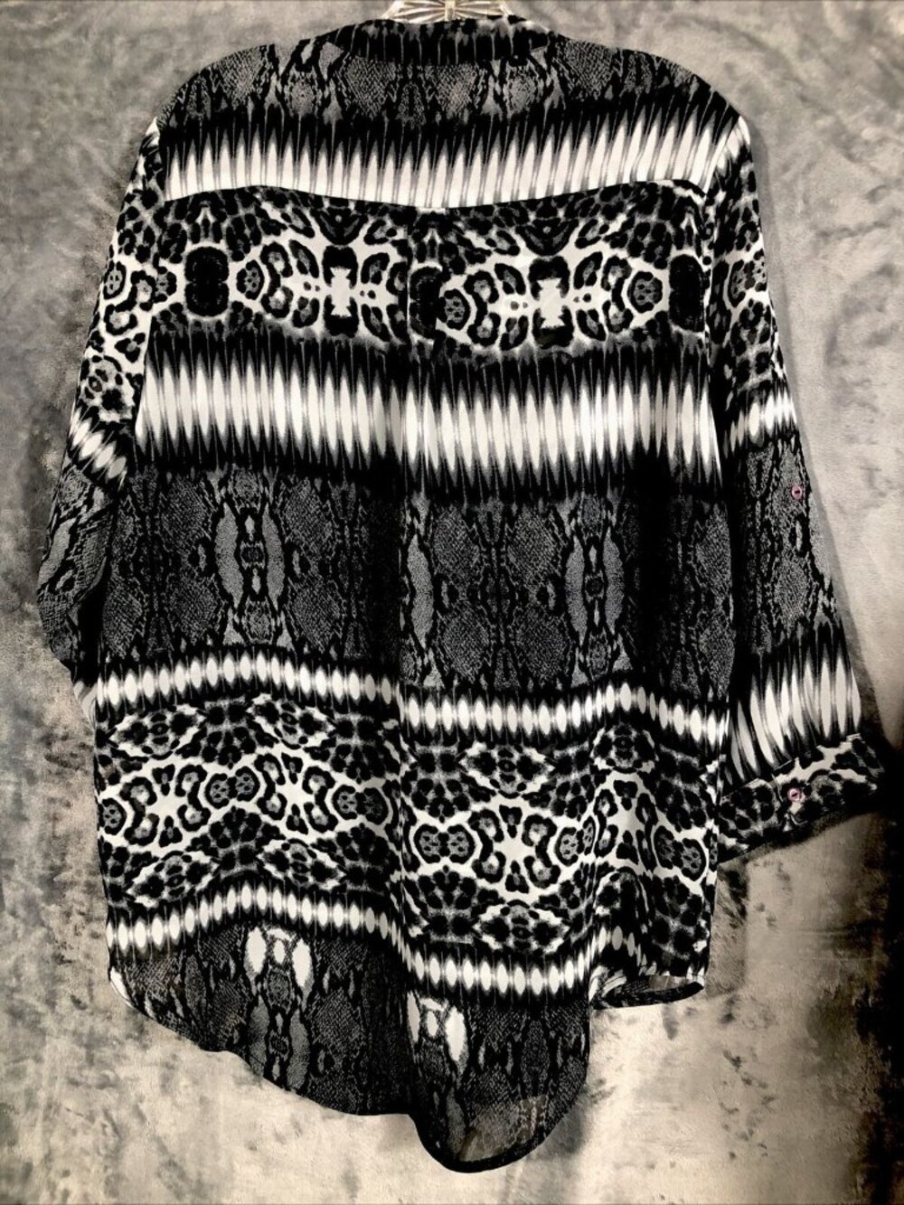 Antilim Femme Women’s Blouse Black & White Top X Large - Picture 12 of 16
